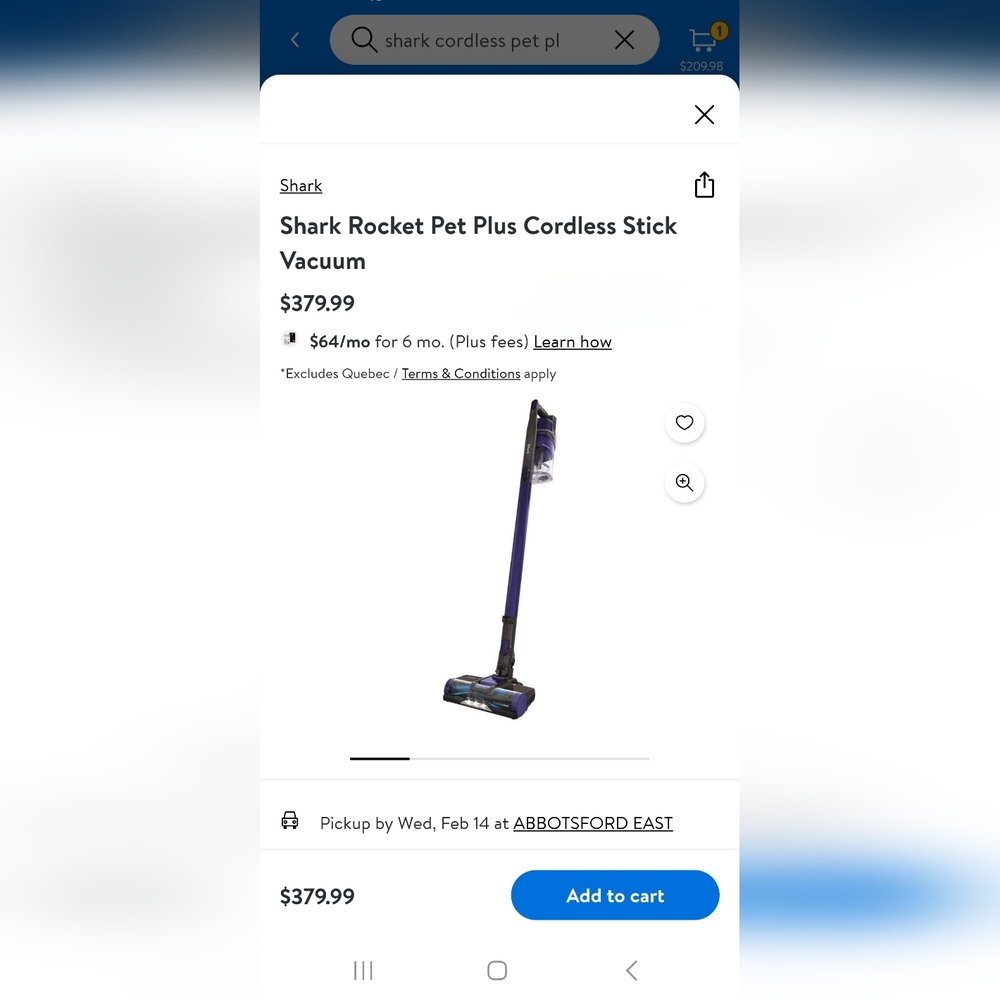Shark rocket pet plus cordless Stick vaccum